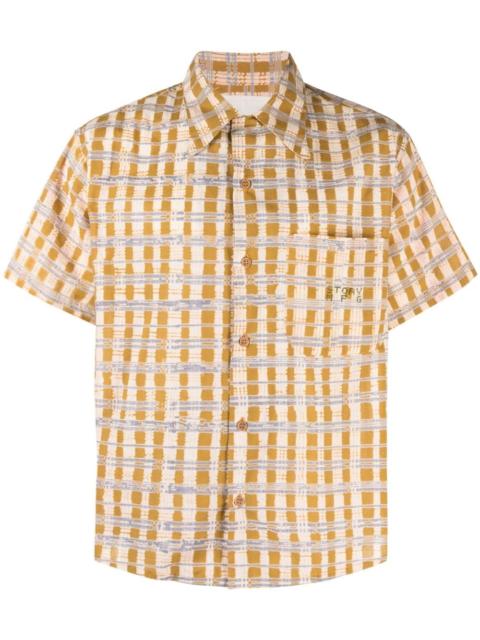 Shore checked cotton shirt
