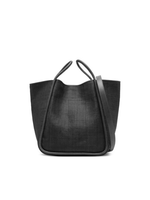 Ana woven leather tote bag