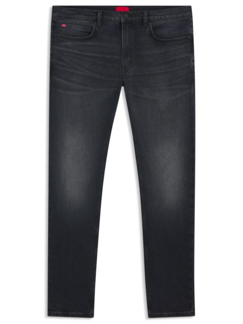 ASH-BLUE EXTRA-SLIM-FIT JEANS IN STRETCH DENIM