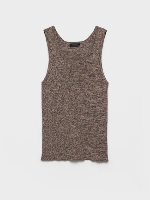 Cotton knit tank top
