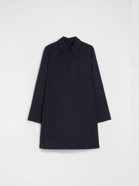 Wool Gabardine Shirt Dress