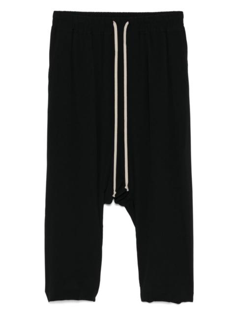 drawstring cropped trousers