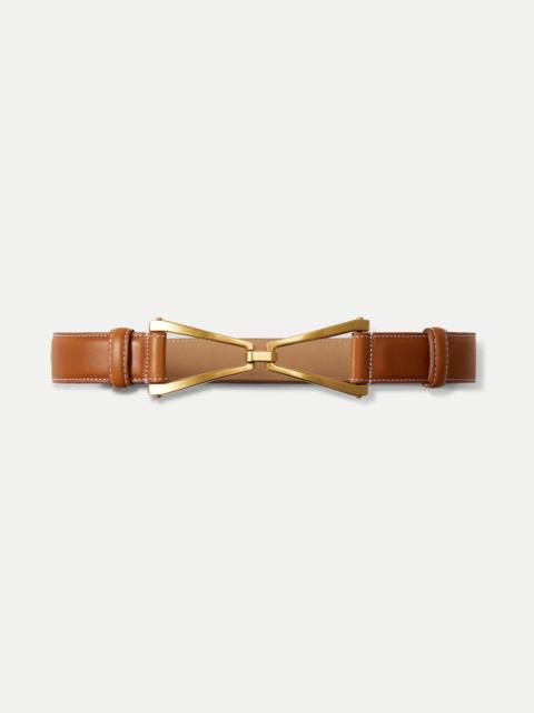 V LEATHER BELT