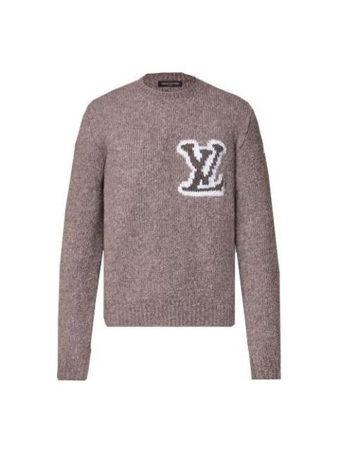 LOUIS VUITTON Wool Blend Crewneck Sweater 'Lava Smoke' 1AF326