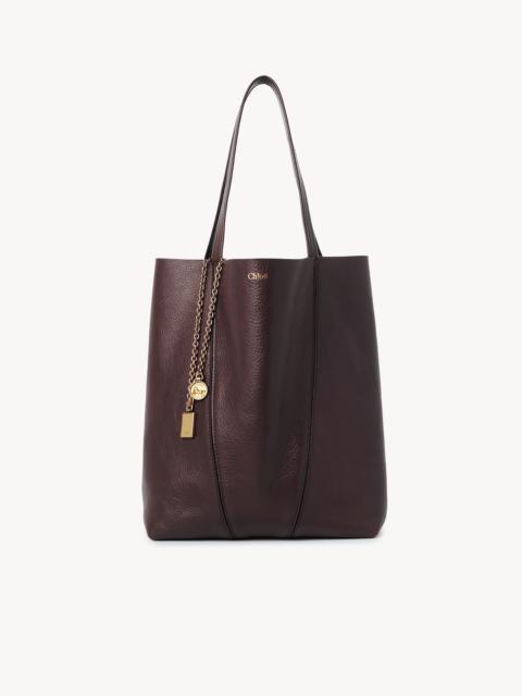 CHLOÉ SPIN TOTE BAG IN GRAINED LEATHER