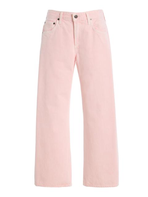 Faye Vintage Straight-Leg Jeans pink