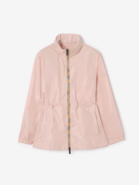 Short Checker-tape Nylon Parka