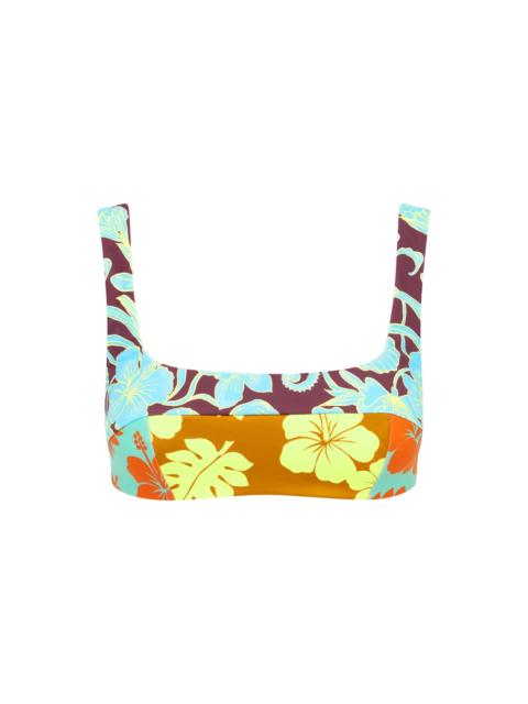 Poppy Spliced Square Neck Top