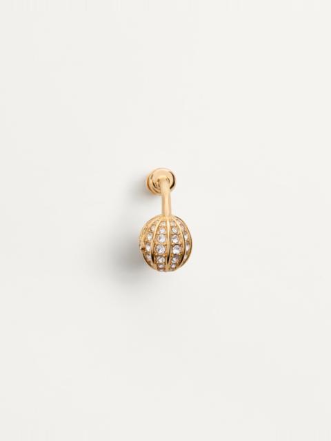 POETIQUE DES GOUTTES MONO EARRING IN METAL AND SWAROVSKI® CRYSTALS