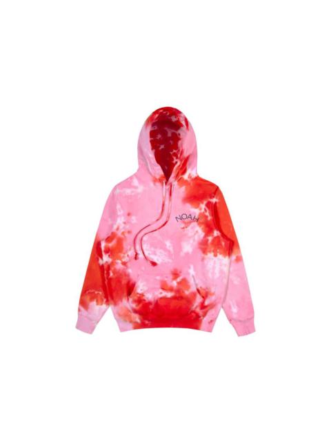Noah Sun Dyed Winged Foot Hoodie Red