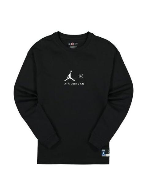 Air Jordan x Fragment Long-Sleeve T-Shirt 'Black/Reflective Silver' DA2981-010
