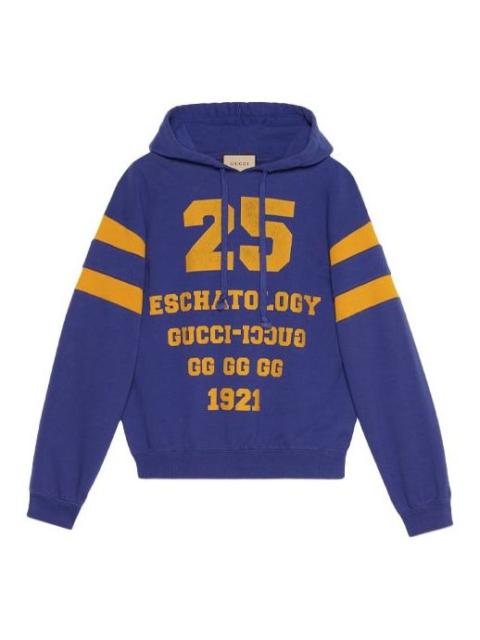Sweatshirt with '25 Gucci Eschatology and Blind for Love 1921 ' print