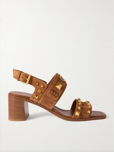 Plaster Caster 60 Studded Suede Slingback Sandals
