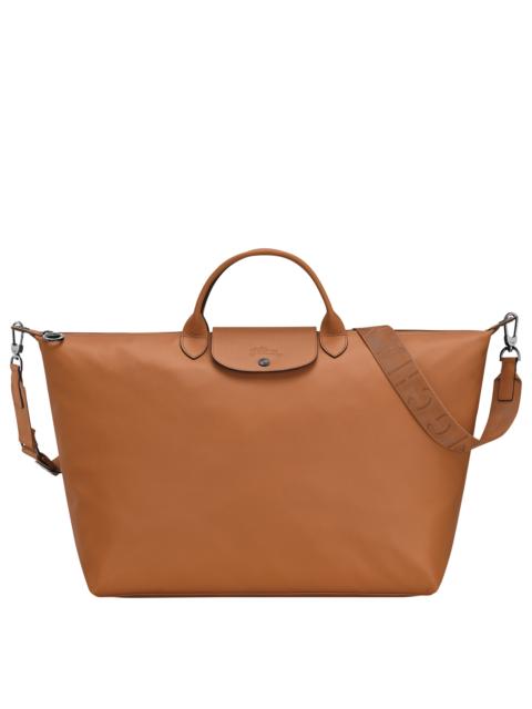 Le Pliage Xtra L Travel bag Cashew - Leather