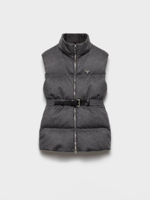 Loden down vest