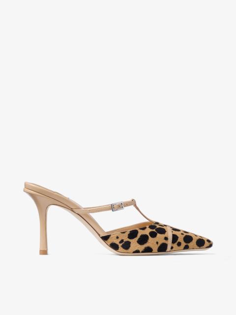 Gloria Mule 85
Natural Cheetah Print Pony Leather Mules