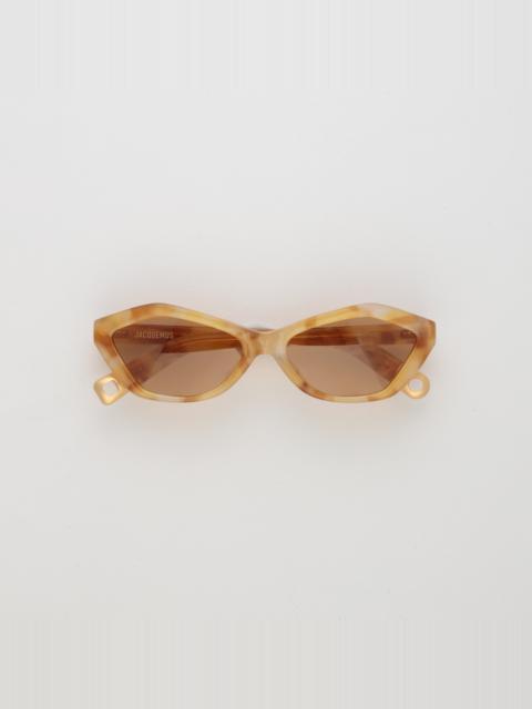 Bambino Angular Sunglasses in Beige