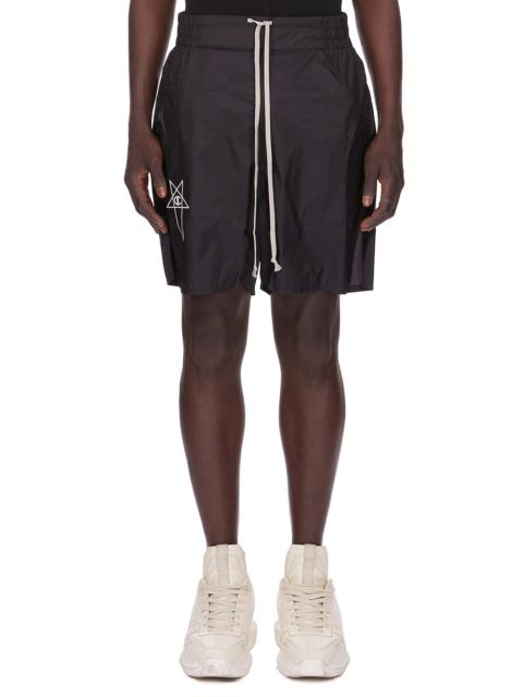 Black Champion Edition Taffeta Shorts