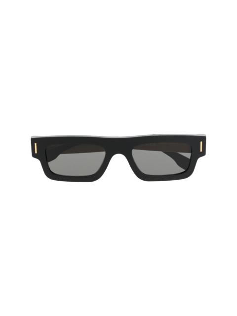 tinted-lens square-frame sunglasses