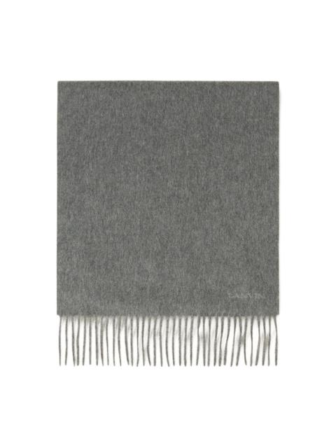 fringed wool scarf