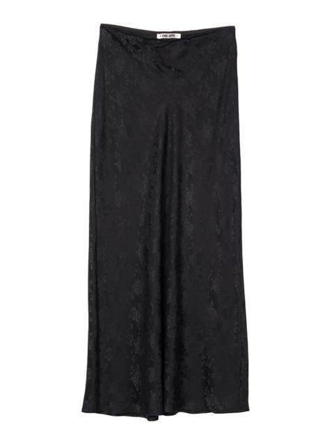 Concetta Silk Jacquard Maxi Skirt black