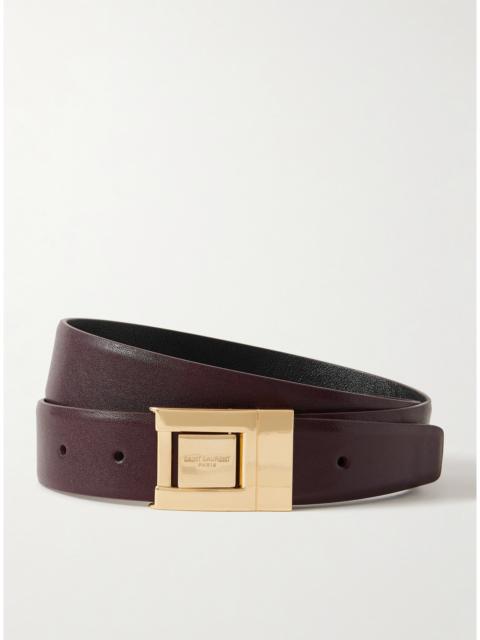 Textured-leather Belt