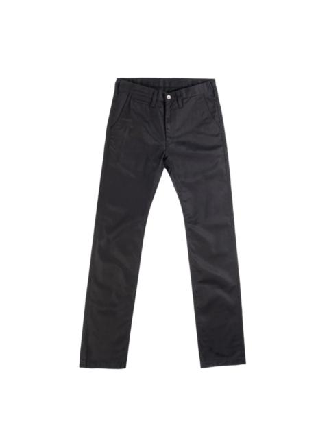 IH-721-BLK 9oz Mercerised Selvedge Cotton Slim Tapered Chinos Black