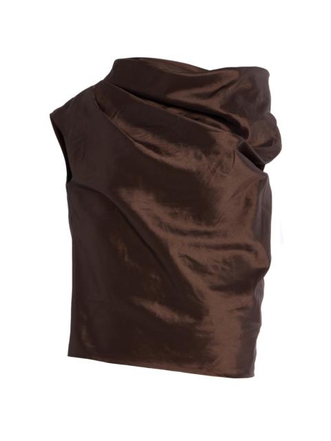 Vivia Draped Top brown