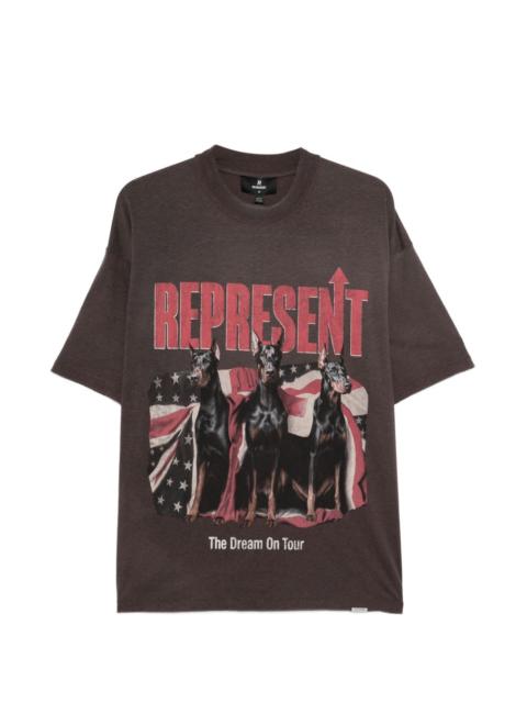 Dream On Tour dog-graphic T-shirt