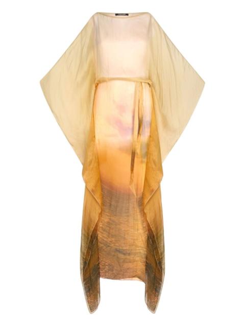 printed kaftan dress