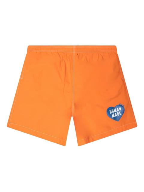 heart-logo swim shorts