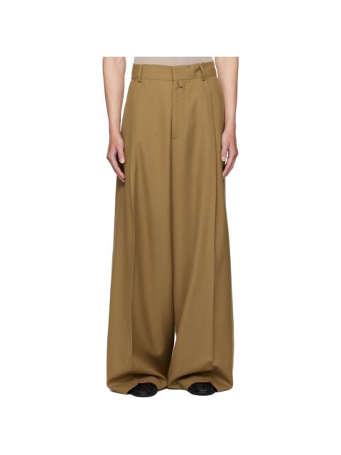 Tan Pleated Trousers