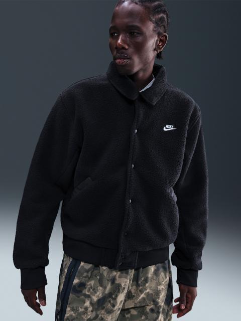 Nike Sportswear Club Men's High-Pile Fleece Coaches Jacket