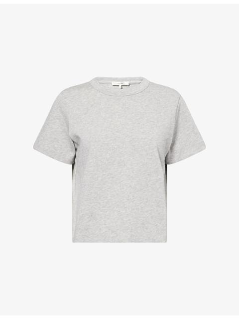 The Heather Boxy-Fit Cotton T-Shirt