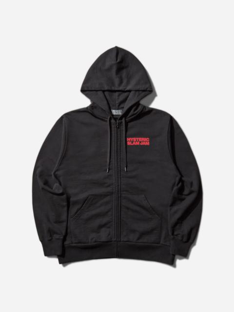 Slam Jam Hysteric Angels Zip Up Hoodie Black