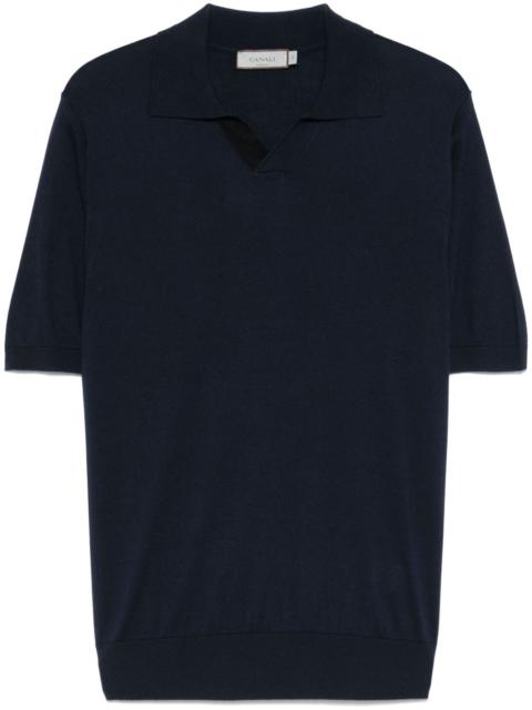 polo-collar T-shirt