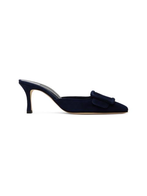 Navy Maysale Mules