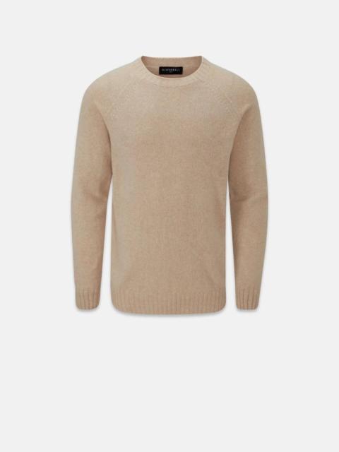 Men's Henley Lambswool Jumper Oatmeal