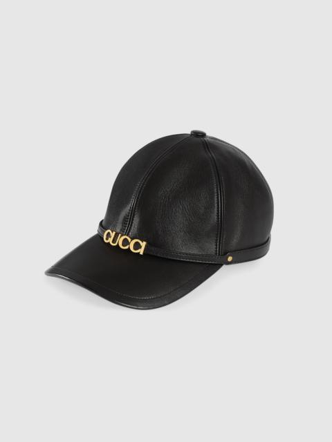 Gucci hat leather shop