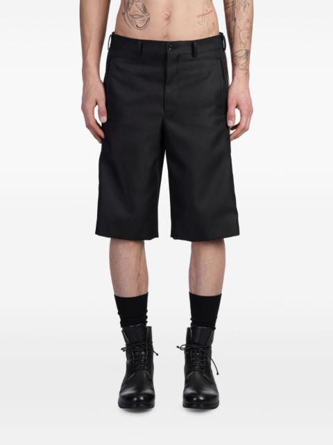 zip-detailing shorts