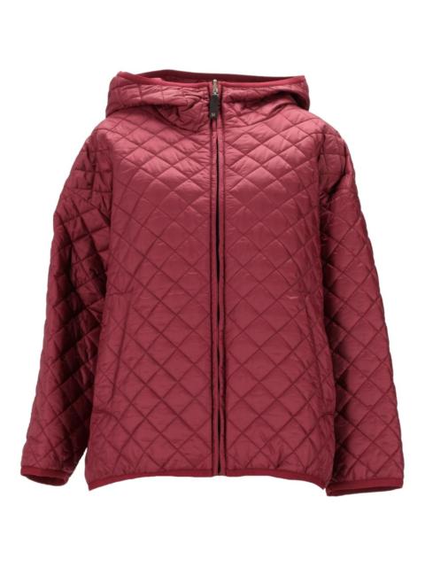 quilted-hooded jacket