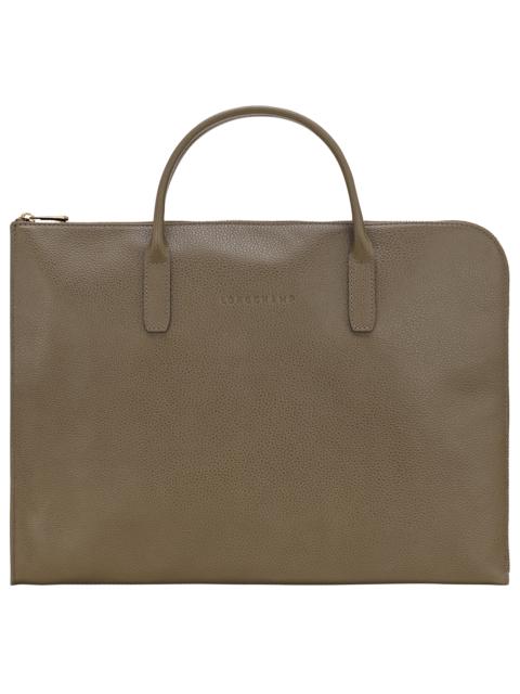 Le Foulonné S Briefcase Caper - Leather