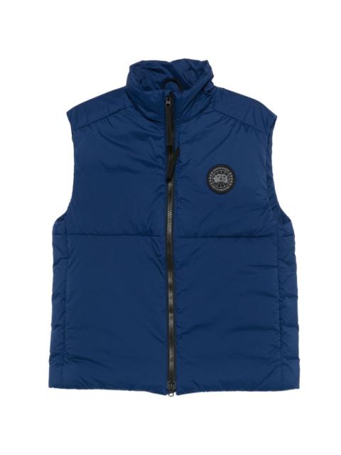 logo zip-up gilet