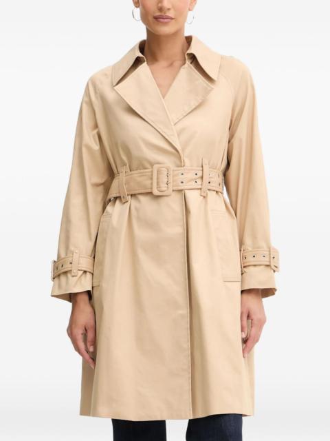 belted cuff-detail trench & raincoat