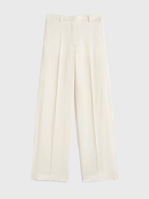 Cuff-slit trousers macadamia