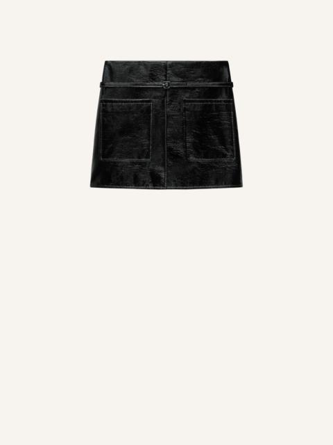 2-POCKET VINYL SKIRT