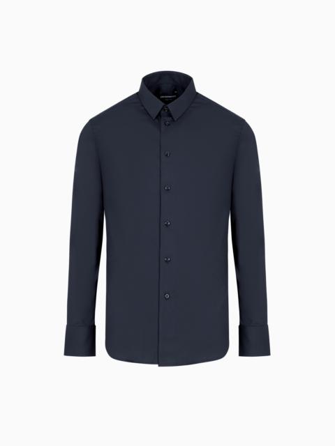 STRETCH COTTON POPLIN SHIRT