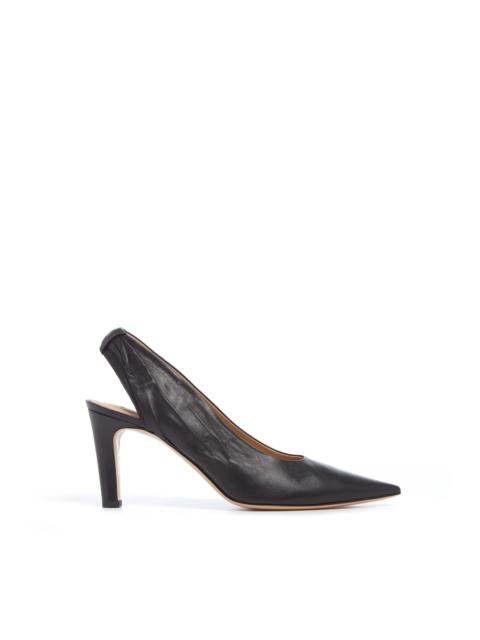 Amari Slingback Pump in Black Leather