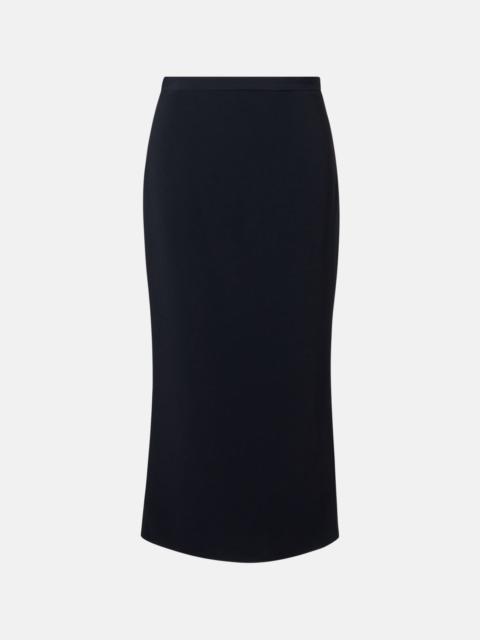 Cady crêpe pencil skirt