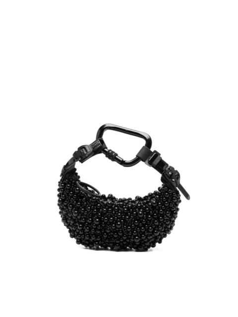beaded carabiner clutch bag